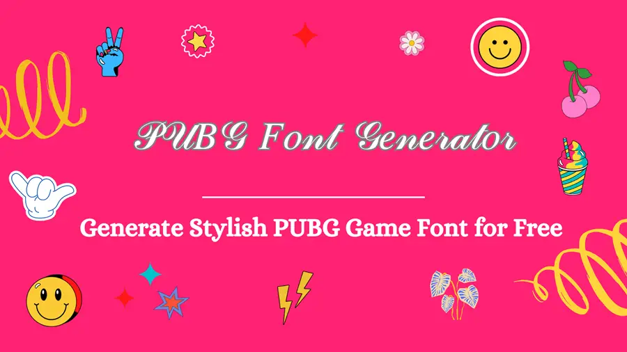 PUBG Font Online