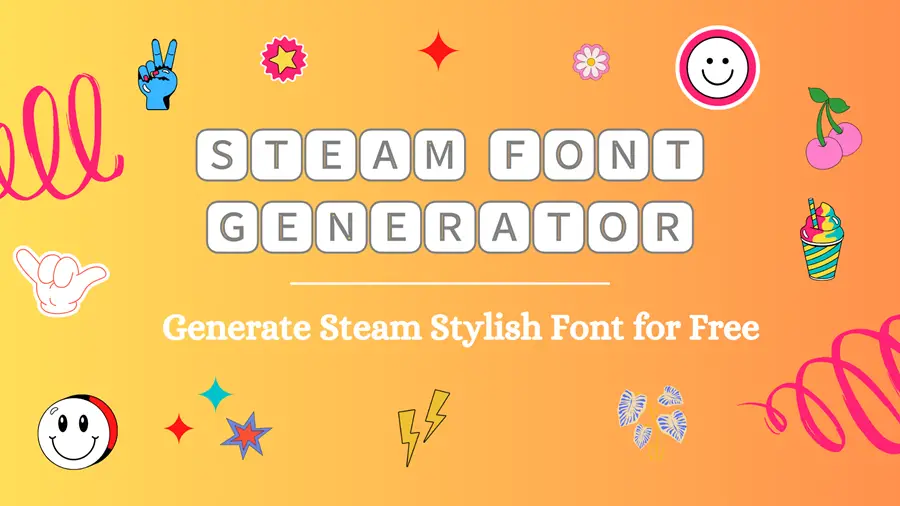 Steam Font Generator