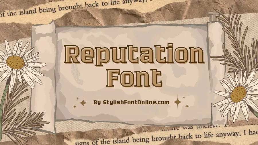 Reputation Font