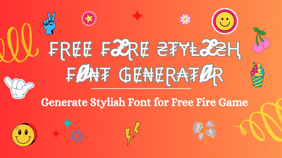 Free Fire Font Online